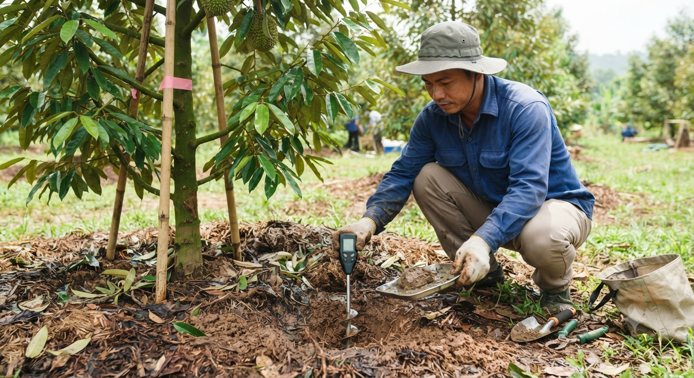 Đánh giá sức khỏe của cây và điều kiện đất trồng để điều chỉnh dinh dưỡng