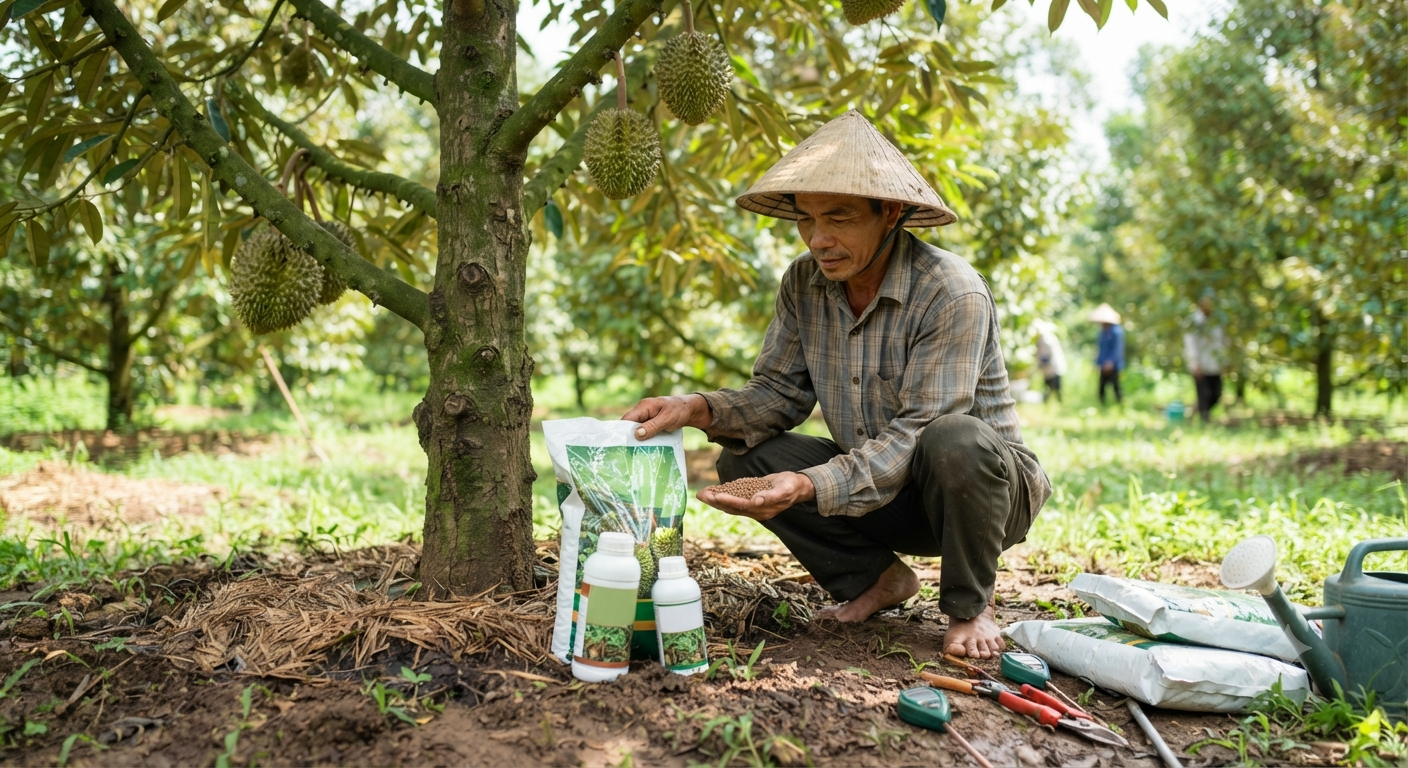 Những lưu ý quan trọng khi lựa chọn và sử dụng vật tư sầu riêng